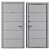 Liberta Entrance Metal Door: Durable & Stylish 3D model small image 4