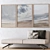 Elegant Large Wall Paintings Set 3D model small image 2