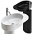 Ex t Washbasin Plateau Single - Modern and Functional 3D model small image 1