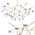 Modern Floral LED Chandelier 3D model small image 2