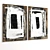 Versatile Plaster Dual Photo Frame 3D model small image 5