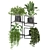 Metal Box Hanging Plant Set 3D model small image 5