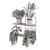 Metal Box Hanging Plant Set 3D model small image 6