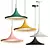 Nordic Macaron Pendant Lamp: Industrial Design with Vintage Twist 3D model small image 1