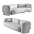 Italian Luxury: Hessentia GIO Sofa 3D model small image 6