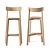 Modern Wood Bar Stool by Branca Lisboa 3D model small image 2