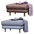 Sleek Sven Charm Ottoman: Modern Elegance for Your Space 3D model small image 5