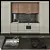 Complete Kitchen Set - Gas Hob, Sink & Cooker Hood 3D model small image 2