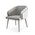 Luxury Leather Dining Chair 3D model small image 5