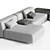 LEMA Cloud Sectional Sofa 3D model small image 2