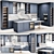 Ikea Kitchen Idea02: Sink, Mixer, Hood, Wine 3D model small image 1