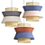 Nordic Bamboo Pendant Light 3D model small image 1