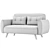 Charming Foldable Sofa Bed 3D model small image 6