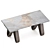 Lido Folding Table: Ceramic Elegance 3D model small image 3