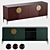 Modern 4-Drawer Dresser 1620x400x600 3D model small image 1