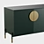 Modern 4-Drawer Dresser 1620x400x600 3D model small image 2