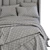 Cream Lizbeth Fabric Bed 228 - Elegant and Comfy 3D model small image 4