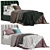 Cream Lizbeth Fabric Bed 228 - Elegant and Comfy 3D model small image 6