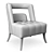 Naj Velvet Armchair: Luxurious Comfort 3D model small image 5