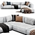 Modern Arflex Sofa | 2015 Design 3D model small image 3