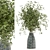 Handmade Glass Pot Bouquet Plants - Set 475 3D model small image 1