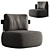 Pierre Armchairs: Irregular and Inviting 3D model small image 4