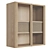 Modern Oak and Glass Wall Cabinet (CANA) by Bolia 3D model small image 1