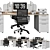 Modern Ergonomic Office Chair 3D model small image 1