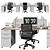 Modern Ergonomic Office Chair 3D model small image 7