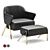 Mid-Century Inspired Jackie 2 Armchair 3D model small image 1