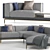 Visionnaire Legend: Modular Sofa Set 3D model small image 2