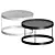 Modern Geometric Drum Coffee Table 3D model small image 3