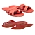 360° Scanned Slippers with High-Resolution Textures 3D model small image 2