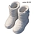 360 Degree Scanned Children's Winter Boots 3D model small image 3