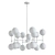 Reese Metal Round Chandelier - Elegant Lighting Solution 3D model small image 2