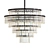 Elegant Crystal Round Chandelier 3D model small image 1