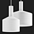 Elegant Shade Hanging Lamp 3D model small image 3