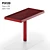 Sleek Steel Seating: PIXEL Park Benches 3D model small image 1