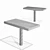 Sleek Steel Seating: PIXEL Park Benches 3D model small image 5