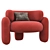 Embrace Armchair: Modern Comfort in Every Detail 3D model small image 1