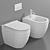 Modern Square WC Form by Alice Ceramica 3D model small image 3