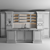 Classic Kitchen 002 - Bosch Hob, Oven, Coffee Machine, Sink 3D model small image 6