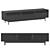 Sleek TV Cabinet with Glass Doors: RANNÄS IKEA 3D model small image 1