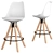 Elegant Mirabella Bar Stool - Perfect for Home or Office 3D model small image 3