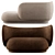 Modern Scandinavian Rico Divan & 2 Seat Sofa 3D model small image 4