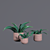 Garden Harmony: Clay Pot Planters 3D model small image 1