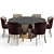 Luxury Fendi Casa Dining Set 3D model small image 2