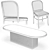 Elegant Dining Set 146 3D model small image 5