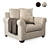 Amir Sofa Collection: Wilcot Armchair 3D model small image 1