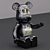 Poseable Bearbrick Toy 3D model small image 2